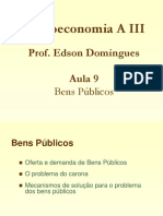 Aula sobre bens públicos e o problema do carona