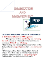 Organization & Management