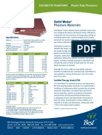 Solid Water: Phantom Materials