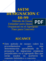 Norma 12, Astm C 40-99