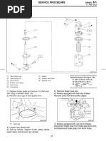 Rear Strut: A: Removal