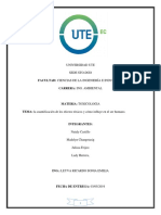 Cuantificación de Los Efectos Tóxicos