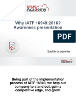 Why IATF 16949 Awareness Presentation en