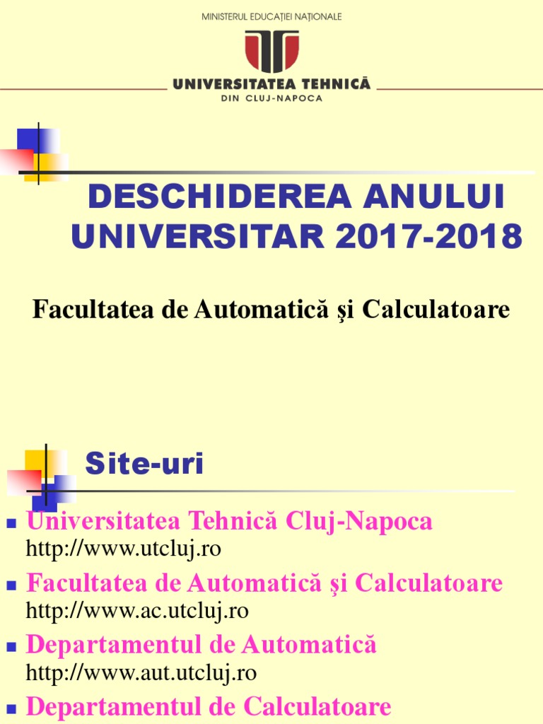 Deschidere An 1 2017 2018