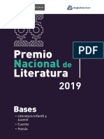 Bases y Formularios - Premio Nacional de Literatura 2019
