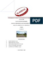 Impacto Ambiental Carretera - Camino PDF
