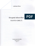 Dreptul Afacerilor. Teste-Grila - Adriana Deac