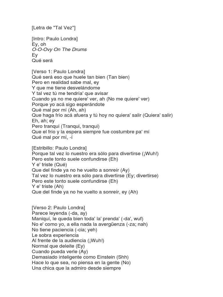 Letra de 