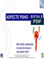 Aspecte Psiho - Sociale