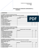 Protocolo de Confección Propia para Evaluación Morfosintáctica y Semántica