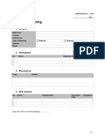 Registration meeting minutes template