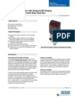 Model PSD-30 Pressure Transmitter With Integral LED Display and Programmable Solid State Switches