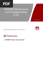 3 HSS9860 Maintenance and Troubleshooting (LTE)