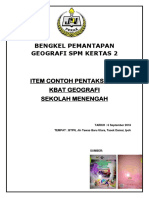 Bengkel Pemantapan Geografi SPM Kertas 2