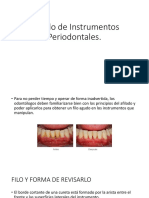 Afilado de Instrumentos Periodontales