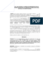 AUTO EN EL QUE SE NIEGA LA ORDEN DE APREHENSIOÌ N POR NO ENCONTRARSE SATISFECHOS LOS REQUISITOS SENÌƒALADOS EN EL ARTIÌ CULO 16 CONSTITUCIONA