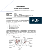 Final Phase Exercise Rehabilitation Program Goals