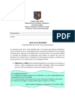 ¿Qué Es La Identidad?- Insumo de Trabajo