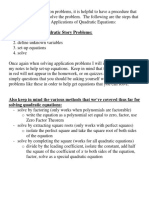 Lesson 3. Lesson Plan Solving Quadratic Equations by Factoring