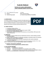 PLAN de TRABAJO de Comision de Danza