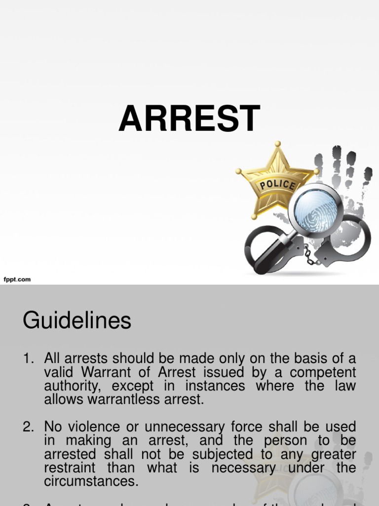 Warrant of Arrest vs. Search Warrant | PDF | Search And Seizure ...