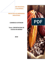 Exportacion de Cacao (CARLOS ROQUE DELGADO)