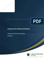 Labour Solutions Australia: Assignee Induction Handbook MN-003
