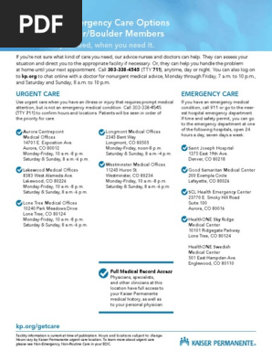 Cod Urgent Emergency-Denver