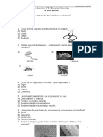 Evaluación N3 Ciencias para 4 Básico