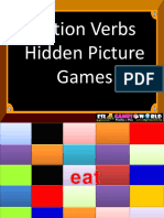 Action Verbs Hidden Picture Games