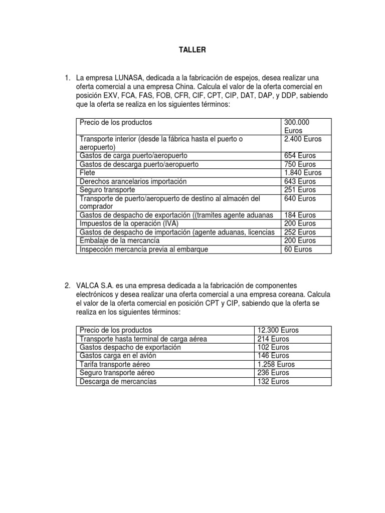 Taller 1 Und3 Incoterms