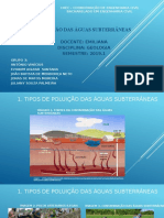 0 - Poluição Das Águas Subterrâneas - Geologia - PPTM