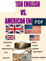 British English American English