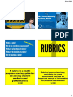 Rubrics - Handout