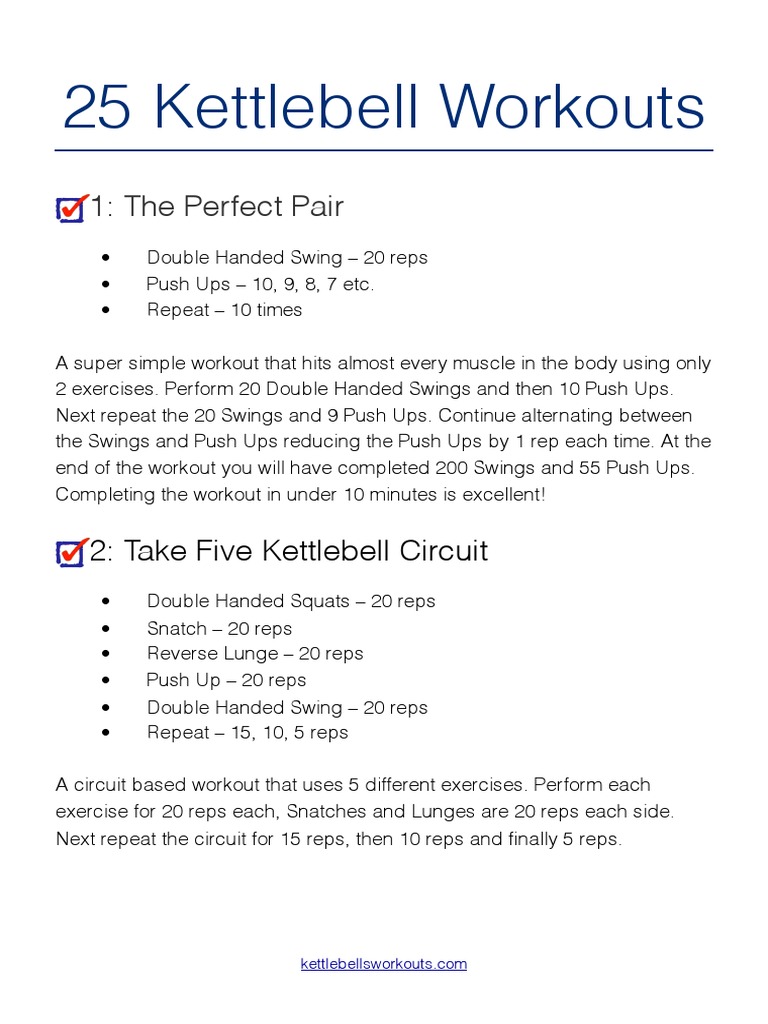 Kettlebell circuit workout pdf hotsell