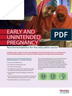 Early and Unintented Pregnancy