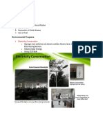 Environmental Aspects: Electricity Conservation