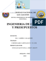 Ingenieria de Costos y Presupuestos - Cuestionarios