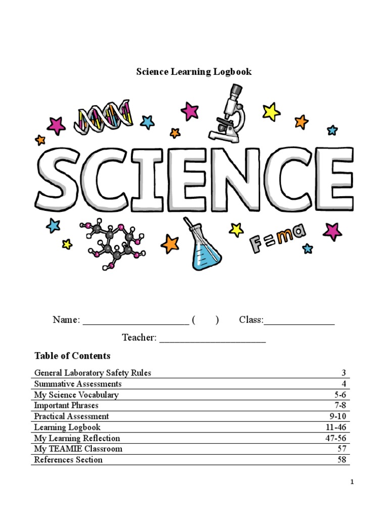 Science Log Book PDF Laboratories Experiment