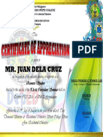 Mr. Juan Dela Cruz: Occidental Mindoro State College