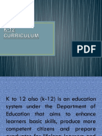 K 12 Curriculum