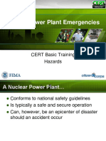 Nuclear Power Plant Emergencies: CERT Basic Training Hazards