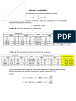 Caluclos y Resultados