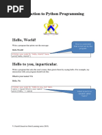 Introduction to Python Programming