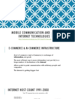 Mobile Communication and Internet Technologies: E-Commerce/M-Commerce Infrastructure - The Internet