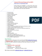 International Journal of Electronic Design and Test (JEDT)