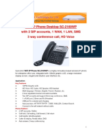 WiFi IP Phone with HD Voice, 2 SIP Accounts & SMS