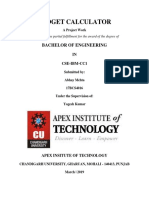 17bcs4016 Budget Cal