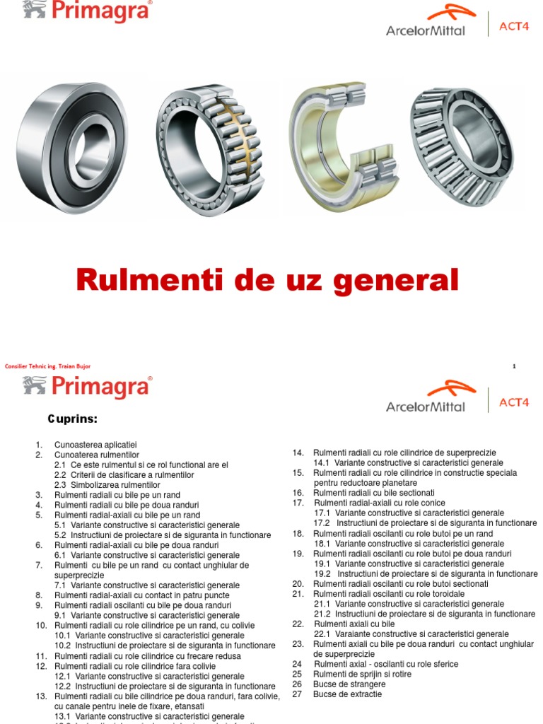 Rulmenti PDF | PDF