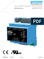 Operating Manual MSF220V (VU) : - PTC-resistor Relay